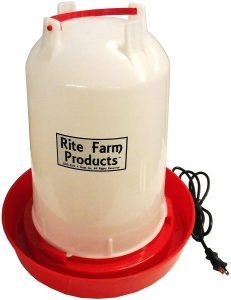 Rite Farm Heated Poultry Chicken Waterer