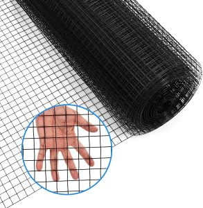 Hardware Cloth 23 Gauge Black Vinyl Coated Welded Fence Mesh